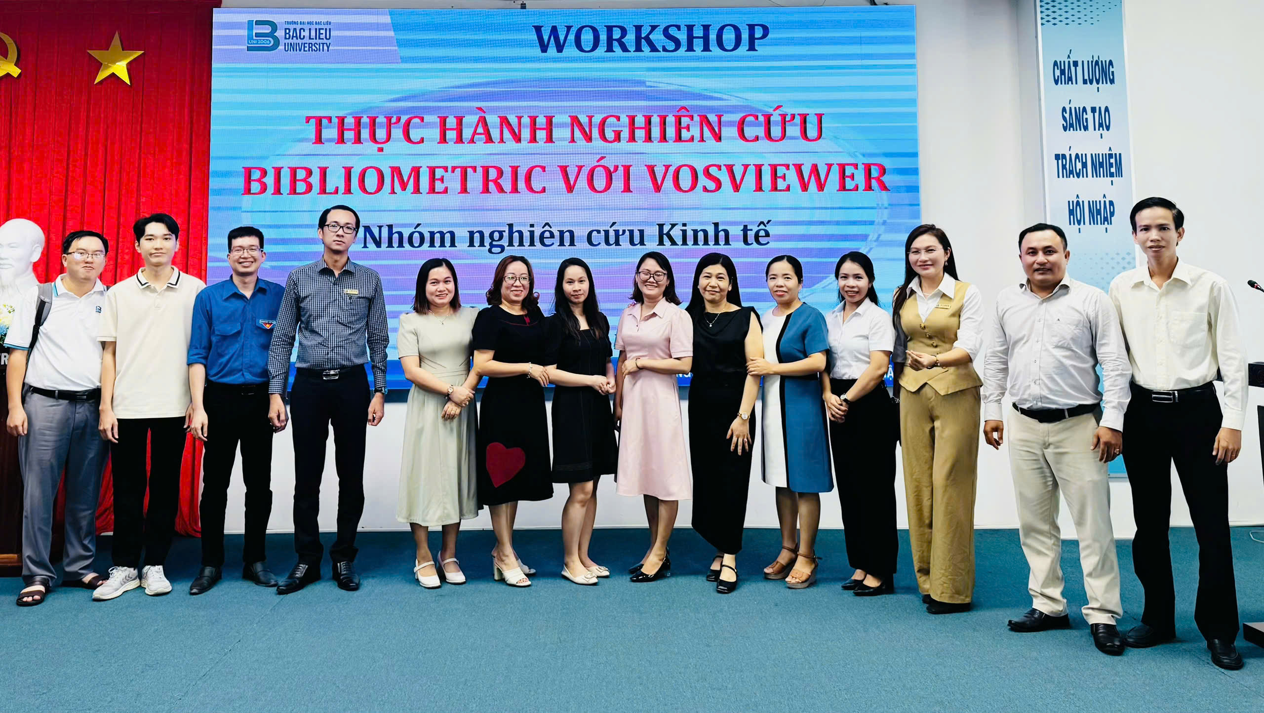 NHÓM NGHIÊN CỨU KINH TẾ TỔ CHỨC BUỔI WORKSHOP VỚI CHỦ ĐỀ “ THỰC HÀNH NGHIÊN CỨU BIBLIOMETRIC VỚI VOSVIEWER”